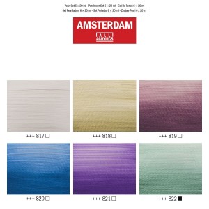 ΣΕΤ ΑΚΡΥΛΙΚΑ AMSTERDAM 6x20ml Pearl