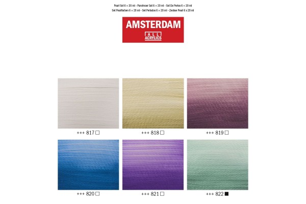 ΣΕΤ ΑΚΡΥΛΙΚΑ AMSTERDAM 6x20ml Pearl