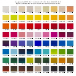 ΣΕΤ ΑΚΡΥΛΙΚΑ AMSTERDAM 72x20ml GENERAL SELECTION