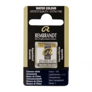 ΠΑΣΤΙΛΙΕΣ ΑΚΟΥΑΡΕΛΑΣ REMBRANDT S1 108 Chinese White ΠΑΣΤΙΛΙΕΣ ΑΚΟΥΑΡΕΛΑΣ REMBRANDT S1 108 Chinese White