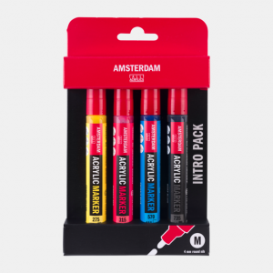 ΜΑΡΚΑΔΟΡΟΙ ΑΚΡΥΛΙΚΟΙ AMSTERDAM 4x4mm Intro set ΜΑΡΚΑΔΟΡΟΙ ΑΚΡΥΛΙΚΟΙ AMSTERDAM 4x4mm Intro set