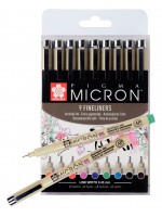 ΜΑΡΚΑΔΟΡΟΙ SAKURA PIGMA MICRON 05 WALLET OF 9 COLOURS