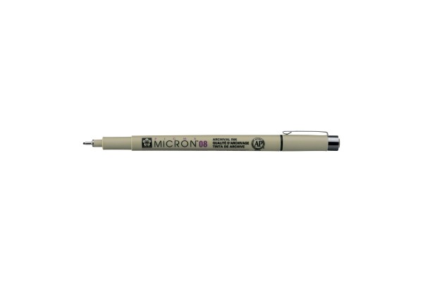ΜΑΡΚΑΔΟΡΟΣ SAKURA MICRON 08  ΜΑΥΡΟ  PIGMA