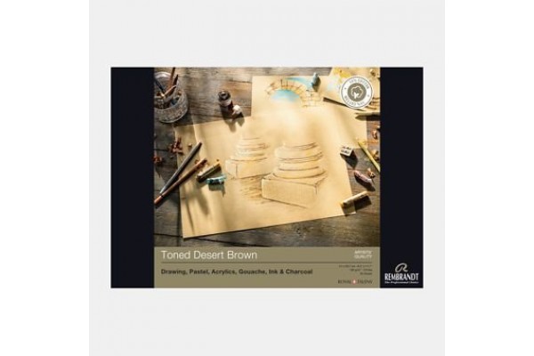 ΜΠΛΟΚ REMBRANDT A4 180g 50Φ TONED DESERT BROWN FSC-MIX