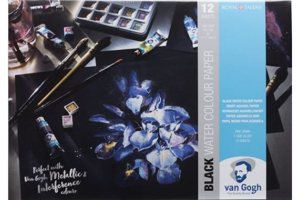 ΜΠΛΟΚ VAN GOGH Α3  ΜΑΥΡΟ ΧΑΡΤΙ ΑΚΟΥΑΡΕΛΑΣ 12 ΦΥΛΛΑ 360g