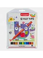 ΜΑΡΚΑΔΟΡΟΙ ΖΩΓΡΑΦΙΚΗΣ BRUYNZEEL FELT TIPS ΣΕΤ 12ΤΕΜ