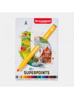 ΜΑΡΚΑΔΟΡΟΙ ΖΩΓΡΑΦΙΚΗΣ BRUYNZEEL SUPER POINTS ΣΕΤ 10ΤΕΜ