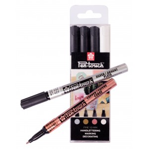 ΜΑΡΚΑΔΟΡΟΙ SAKURA ΣΕΤ 4ΤΕΜ PEN-TOUCH FINE METALLIC ΜΑΡΚΑΔΟΡΟΙ SAKURA ΣΕΤ 4ΤΕΜ PEN-TOUCH FINE METALLIC