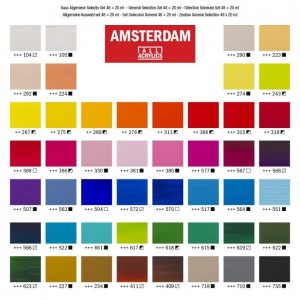ΣΕΤ ΑΚΡΥΛΙΚΑ AMSTERDAM 48x20ml General selection set