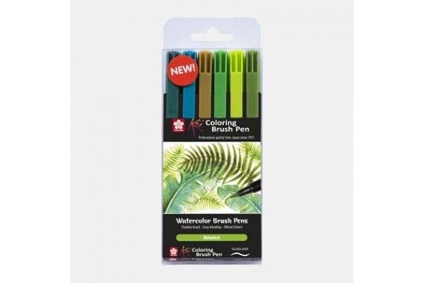 ΜΑΡΚΑΔΟΡΟΣ BRUSH PEN KOI COLOUR ΣΕΤ 6ΤΕΜ VIBRANT COLOURS