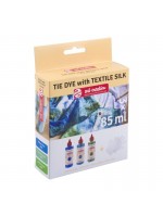 ΣΕΤ ΧΡΩΜΑΤΑ ΓΙΑ ΥΦΑΣΜΑ 3X85ML TIE DYE WITH TEXTILE SILK BLUE