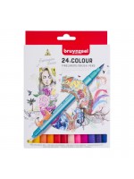 ΣΕΤ ΜΑΡΚΑΔΟΡΟΙ 24 ΤΕΜ ΜΕ ΔΙΠΛΗ ΜΥΤΗ FINELINER & BRUSH PENS BRUYNZEEL
