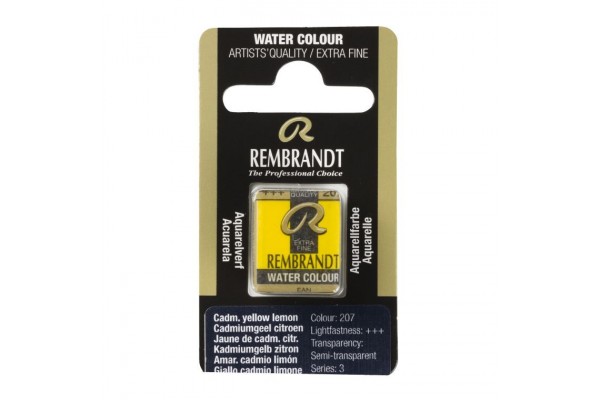 ΠΑΣΤΙΛΙΕΣ ΑΚΟΥΑΡΕΛΑΣ REMBRANDT S3 207 Cadmium Yellow Lemon