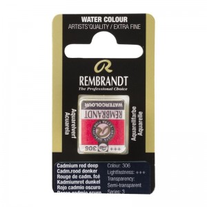 ΠΑΣΤΙΛΙΕΣ ΑΚΟΥΑΡΕΛΑΣ REMBRANDT S3 306 Cadmium Red Deep