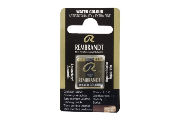 ΠΑΣΤΙΛΙΕΣ ΑΚΟΥΑΡΕΛΑΣ REMBRANDT S1 410 Greenish Umber