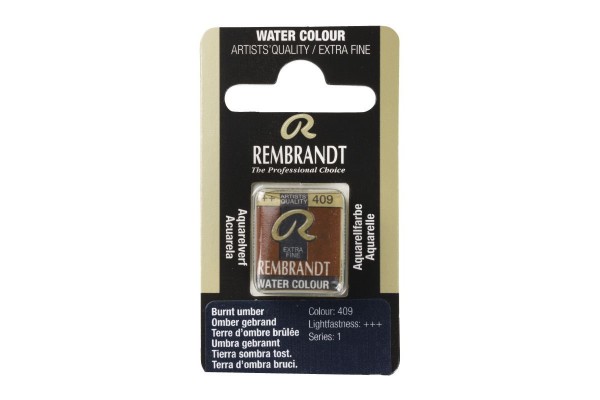 ΠΑΣΤΙΛΙΕΣ ΑΚΟΥΑΡΕΛΑΣ REMBRANDT S1 409 Burnt Umber