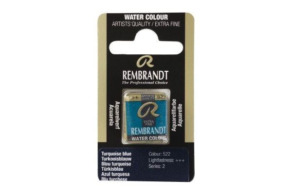 ΠΑΣΤΙΛΙΕΣ ΑΚΟΥΑΡΕΛΑΣ REMBRANDT S2 522 Turquoise Blue