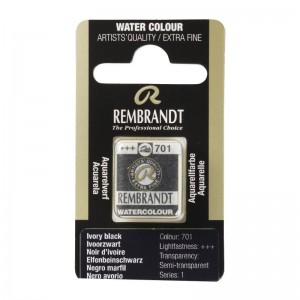 ΠΑΣΤΙΛΙΕΣ ΑΚΟΥΑΡΕΛΑΣ REMBRANDT S1 701 Ivory Black ΠΑΣΤΙΛΙΕΣ ΑΚΟΥΑΡΕΛΑΣ REMBRANDT S1 701 Ivory Black
