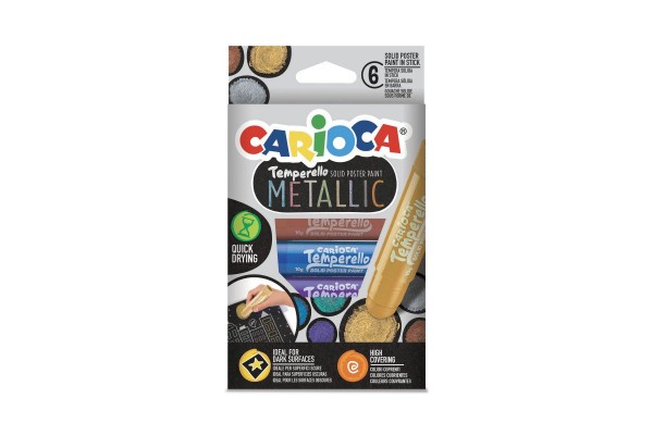 ΤΕΜΠΕΡΑ ΜΕΤΑΛΛΙΚΗ ΣΕ ΣΤΙΚ CARIOCA 6 ΧΡΩΜΑΤΑ 42674