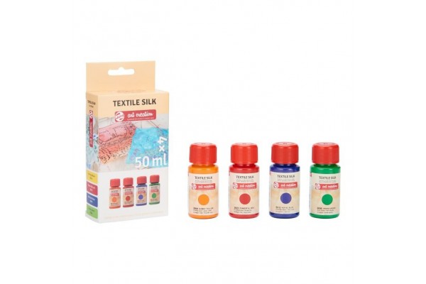 ΧΡΩΜΑΤΑ ΓΙΑ ΥΦΑΣΜΑ ΜΕΤΑΞΙ BATIK 4Χ50ML BASIC