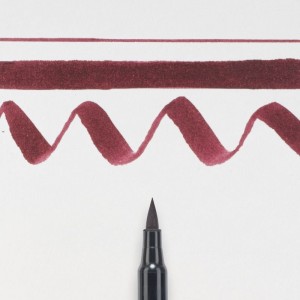 ΜΑΡΚΑΔΟΡΟΣ BRUSH PEN BURGUNDY SAKURA KOI COLOUR