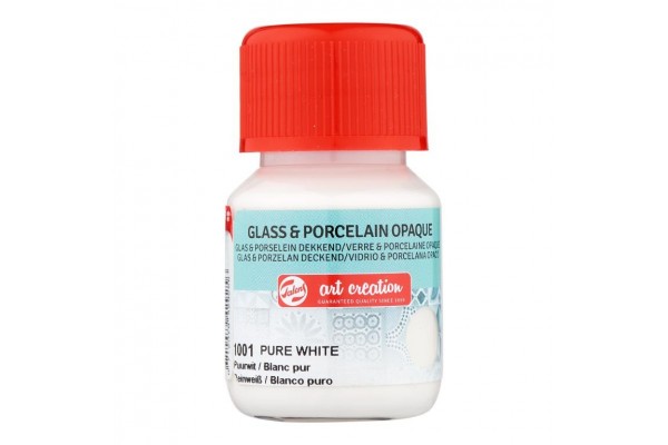 ΧΡΩΜΑ ΓΙΑ ΓΥΑΛΙ & ΠΟΡΣΕΛΑΝΗ ART CREATION OPAQUE 30ML 1001 PURE WHITE