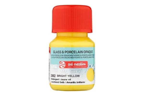 ΧΡΩΜΑ ΓΙΑ ΓΥΑΛΙ & ΠΟΡΣΕΛΑΝΗ ART CREATION OPAQUE 30ML 2002 BRIGHT YELLOW