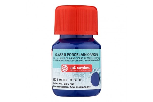 ΧΡΩΜΑ ΓΙΑ ΓΥΑΛΙ & ΠΟΡΣΕΛΑΝΗ ART CREATION OPAQUE 30ML 5031 MIDNIGHT BLUE