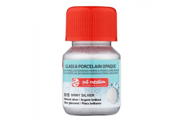 ΧΡΩΜΑ ΓΙΑ ΓΥΑΛΙ & ΠΟΡΣΕΛΑΝΗ ART CREATION OPAQUE 30ML 8015 SHINY SILVER