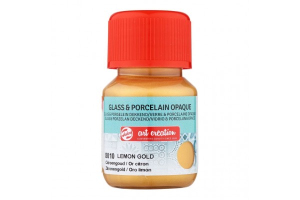 ΧΡΩΜΑ ΓΙΑ ΓΥΑΛΙ & ΠΟΡΣΕΛΑΝΗ ART CREATION OPAQUE 30ML 8010 LEMON GOLD