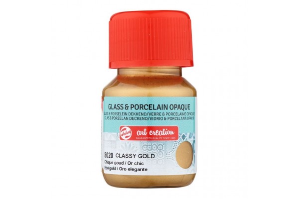 ΧΡΩΜΑ ΓΙΑ ΓΥΑΛΙ & ΠΟΡΣΕΛΑΝΗ ART CREATION OPAQUE 30ML 8020 CLASSY GOLD