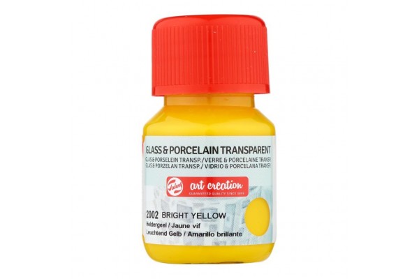 ΧΡΩΜΑ ΓΙΑ ΓΥΑΛΙ & ΠΟΡΣΕΛΑΝΗ ART CREATION TRANSPARENT 30ML 2002 BRIGHT YELLOW