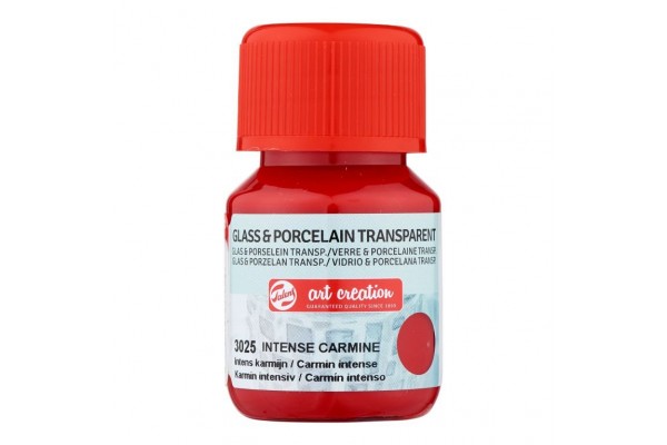 ΧΡΩΜΑ ΓΙΑ ΓΥΑΛΙ & ΠΟΡΣΕΛΑΝΗ ART CREATION TRANSPARENT 30ML 13025 INT.CARMINE