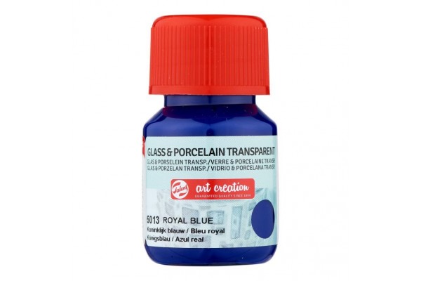 ΧΡΩΜΑ ΓΙΑ ΓΥΑΛΙ & ΠΟΡΣΕΛΑΝΗ ART CREATION TRANSPARENT 30ML 5013 ROYAL BLUE