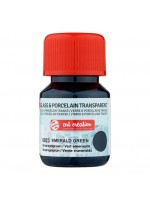 ΧΡΩΜΑ ΓΙΑ ΓΥΑΛΙ & ΠΟΡΣΕΛΑΝΗ ART CREATION TRANSPARENT 30ML 6023 EMERALD GREEN