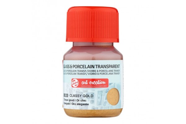 ΧΡΩΜΑ ΓΙΑ ΓΥΑΛΙ & ΠΟΡΣΕΛΑΝΗ ART CREATION TRANSPARENT 30ML 8020 CLASSY GOLD