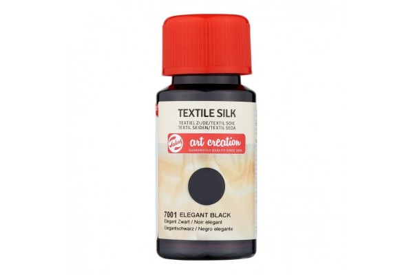 ΧΡΩΜΑ ΥΦΑΣΜΑΤΟΣ SILK ART CREATION 50ml 7001 Elegant Black