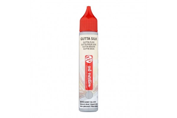ΠΕΡΙΓΡΑΜΜΑ TEXTILE GUTTA SILK  28ml SHINY SILVER ART CREATION TALENS