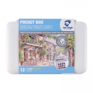 WATERCOLOUR POCKET BOX VAN GOGH ΣΕ ΠΑΣΤΙΛΙΕΣ 12+3 ΤΕΜ