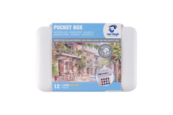 WATERCOLOUR POCKET BOX VAN GOGH ΣΕ ΠΑΣΤΙΛΙΕΣ 12+3 ΤΕΜ