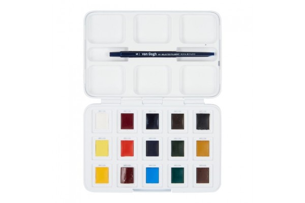 WATERCOLOUR POCKET BOX VAN GOGH ΣΕ ΠΑΣΤΙΛΙΕΣ 12+3 ΤΕΜ
