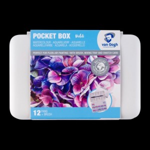 WATERCOLOUR POCKET BOX VAN GOGH ΣΕ ΠΑΣΤΙΛΙΕΣ 12ΤΕΜ Pinks & Violets