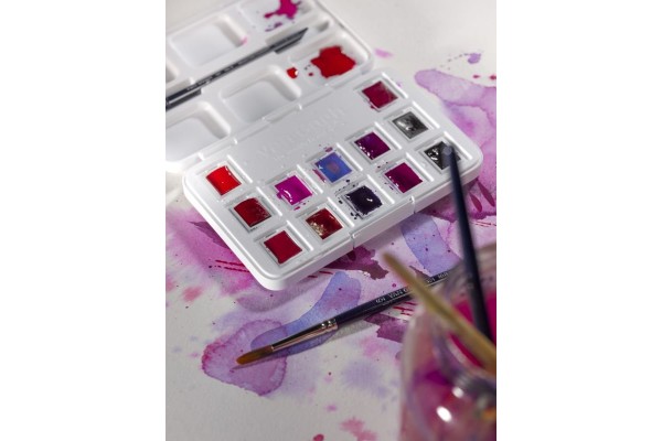 WATERCOLOUR POCKET BOX VAN GOGH ΣΕ ΠΑΣΤΙΛΙΕΣ 12ΤΕΜ Pinks & Violets