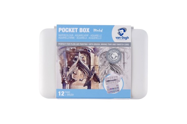 WATERCOLOUR POCKET BOX VAN GOGH ΣΕ ΠΑΣΤΙΛΙΕΣ 12ΤΕΜ Muted selection