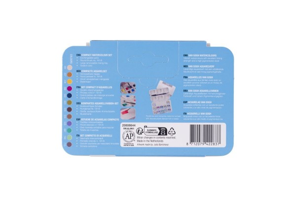 WATERCOLOUR POCKET BOX VAN GOGH ΣΕ ΠΑΣΤΙΛΙΕΣ 12ΤΕΜ Muted selection