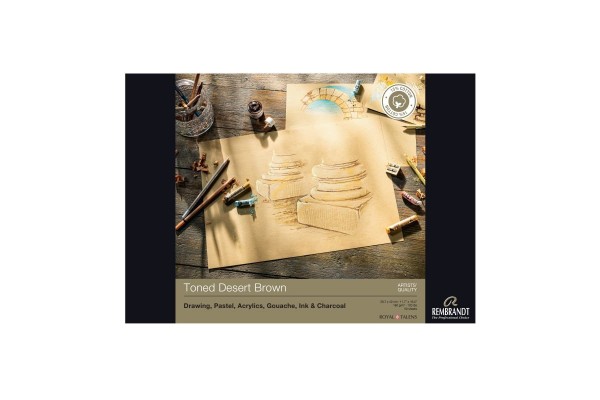 ΜΠΛΟΚ REMBRANDT A3 180gG 50Φ TONED DESERT BROWN FSC-MIX