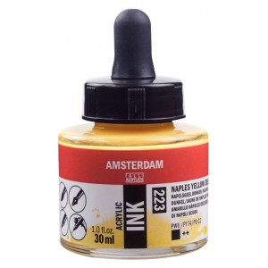 ΜΕΛΑΝΙ INK AMSTERDAM 30ml 223 NAPLES YELLOW DEEP ΜΕΛΑΝΙ INK AMSTERDAM 30ml 223 NAPLES YELLOW DEEP