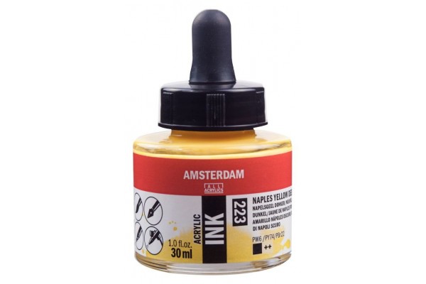 ΜΕΛΑΝΙ INK AMSTERDAM 30ml 223 NAPLES YELLOW DEEP