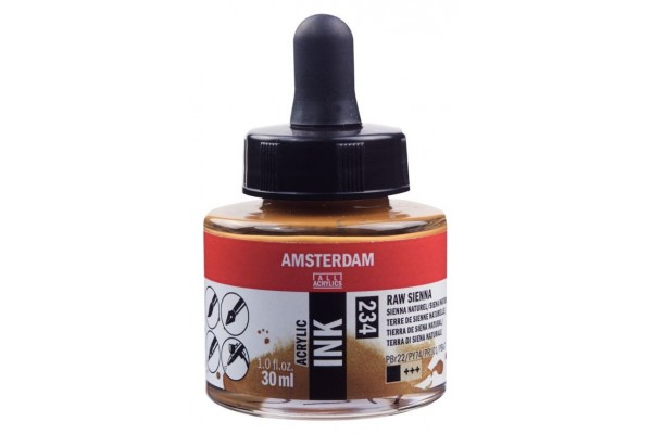 ΜΕΛΑΝΙ INK AMSTERDAM 30ml 234 RAW SIENNA