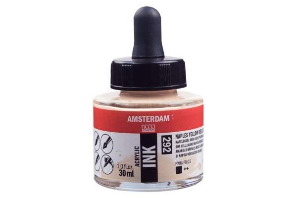 ΜΕΛΑΝΙ INK AMSTERDAM 30ml 292 NAPLES YELLOW RED LIGHT